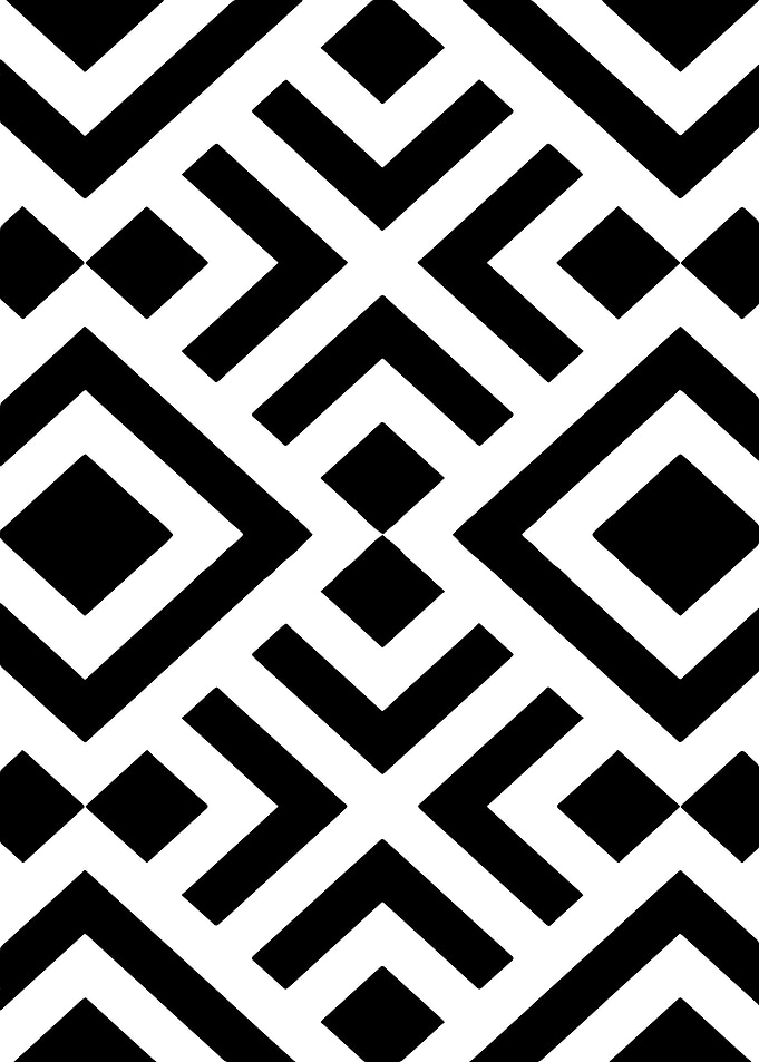 Black and White Geometric Pattern