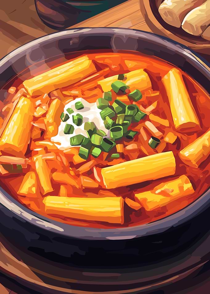 Spicy Korean Tteokbokki