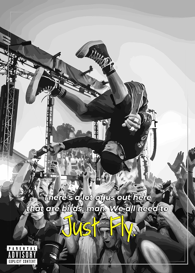 Travis Scott - Just Fly Concert Poster