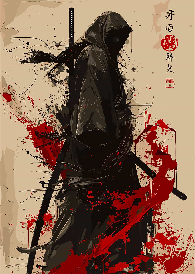 Samurai Warrior Art Print