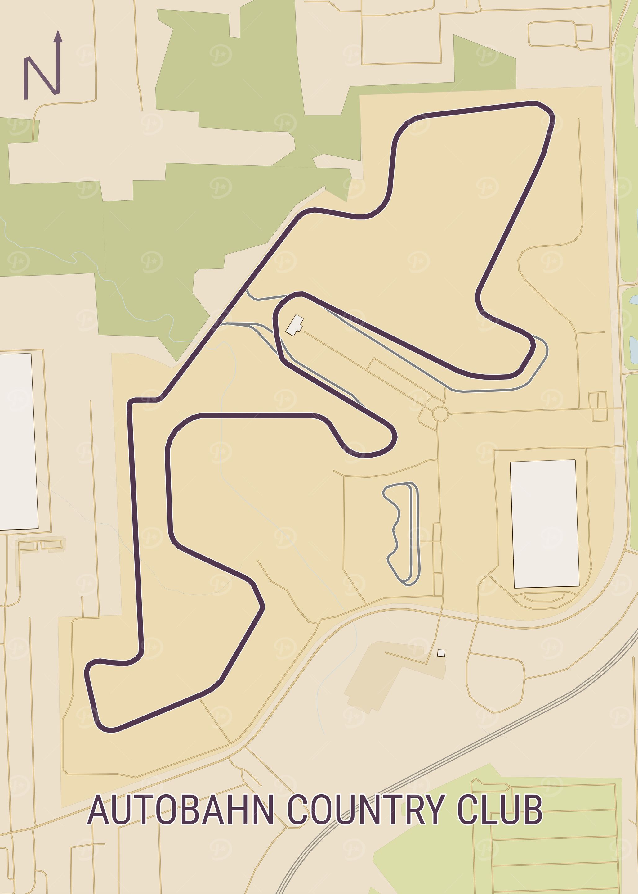 Autobahn Country Club Map