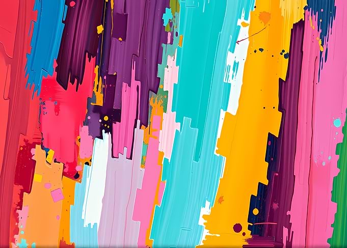 Abstract Colorful Strokes
