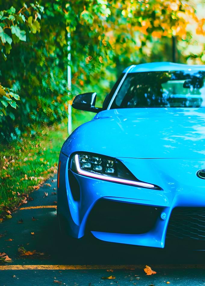 Blue Toyota Supra