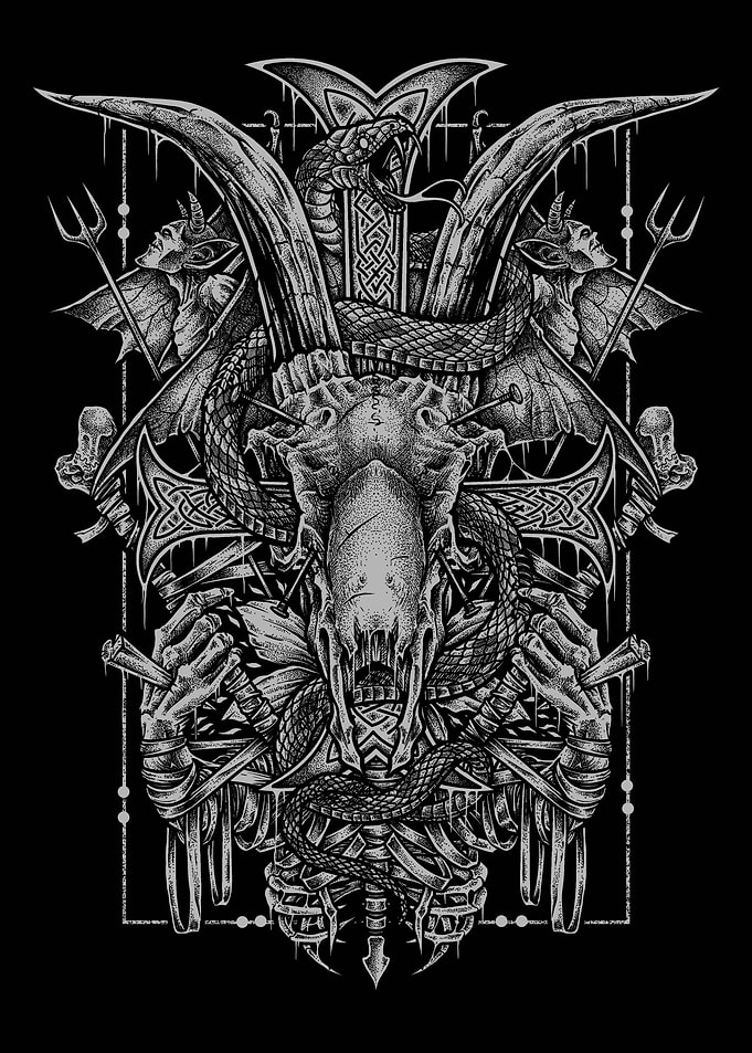 Dark Skull & Snake