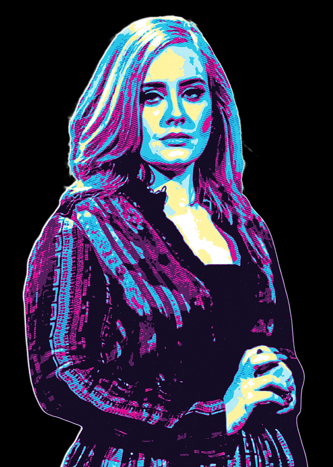 Adele Pop Art Portrait