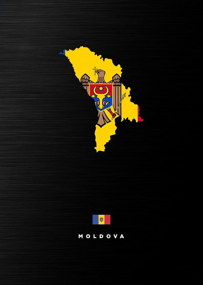 Moldova Map Outline