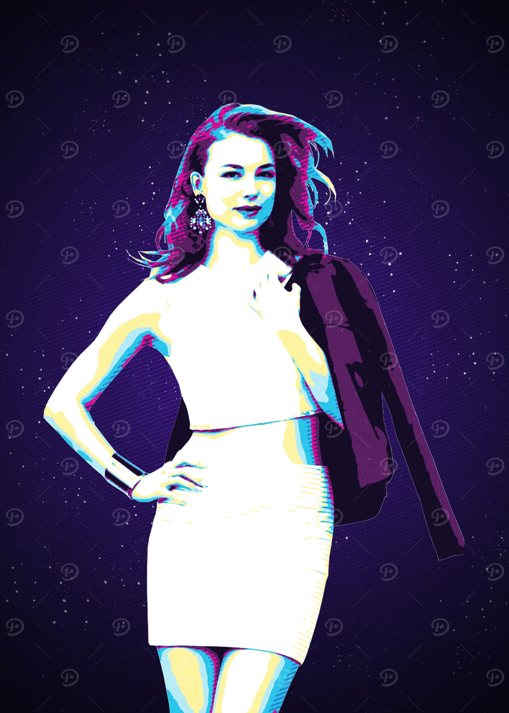 Retro Woman in Space