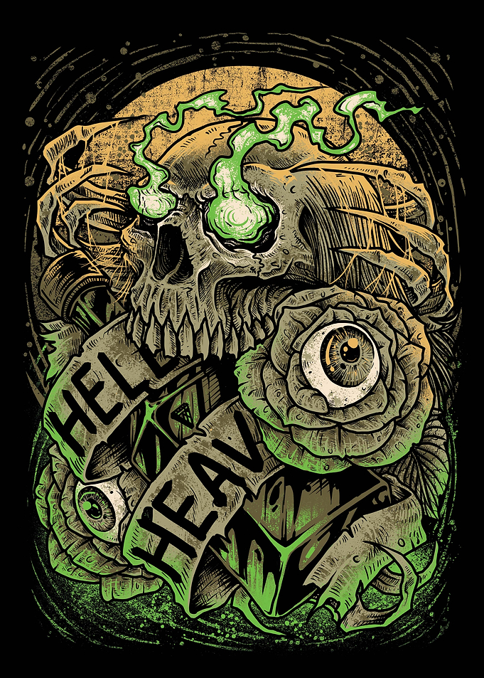 Hell or Heaven Skull