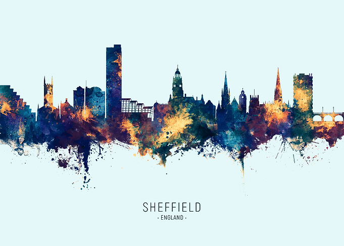 Sheffield England Skyline