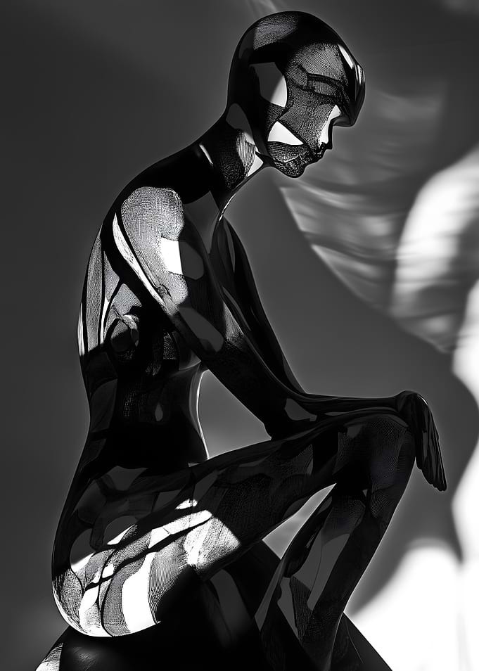 Black and White Body Art