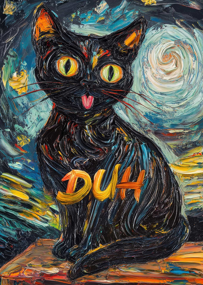 Cat Painting - DUH
