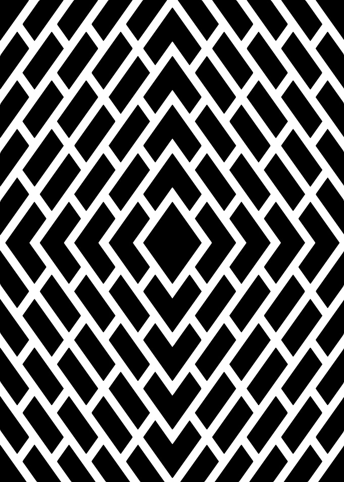 Black and White Geometric Pattern
