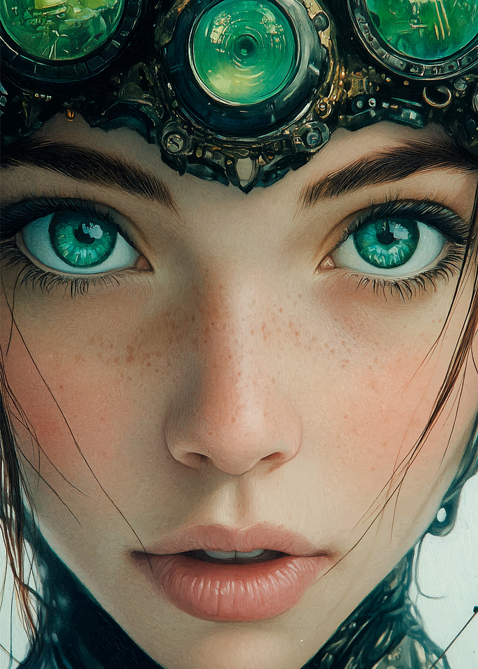 Steampunk Woman Portrait