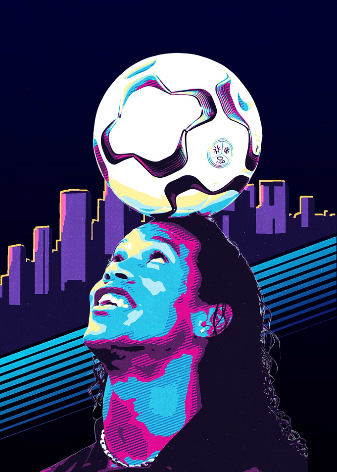 ronaldinho Soccer Player with Ball