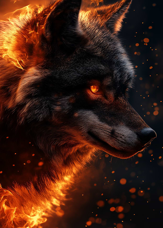 Fiery Wolf