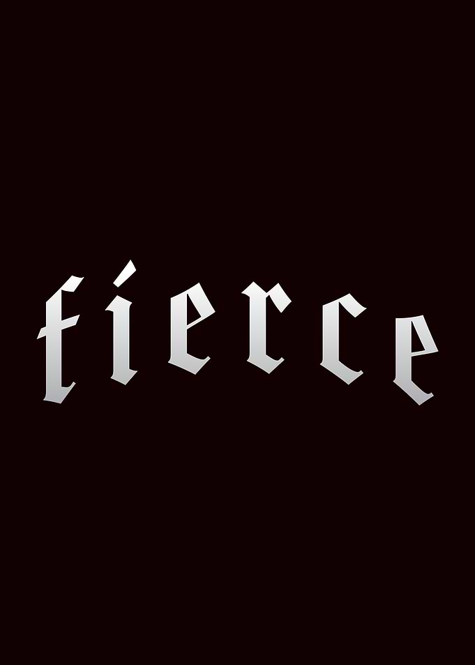Fierce Text Art