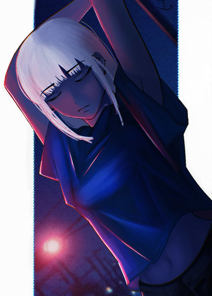 Anime Girl in Blue