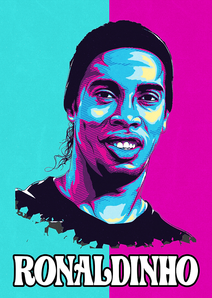 Ronaldinho Soccer Portrait