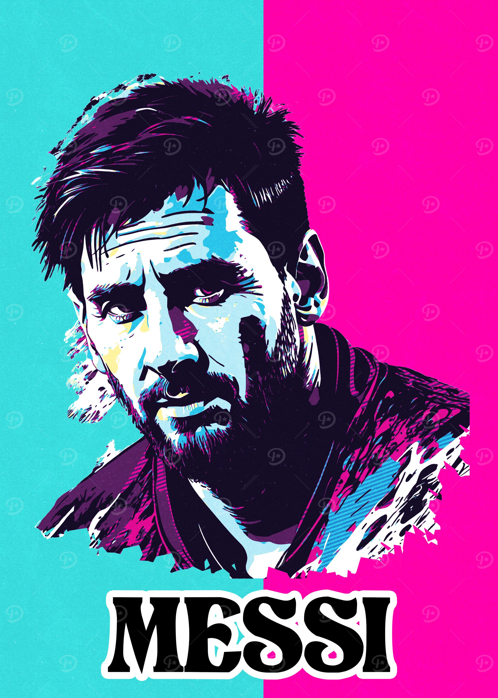 Messi Pop Art Portrait
