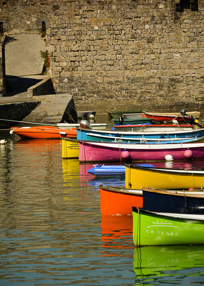 Colorful Boats Docked