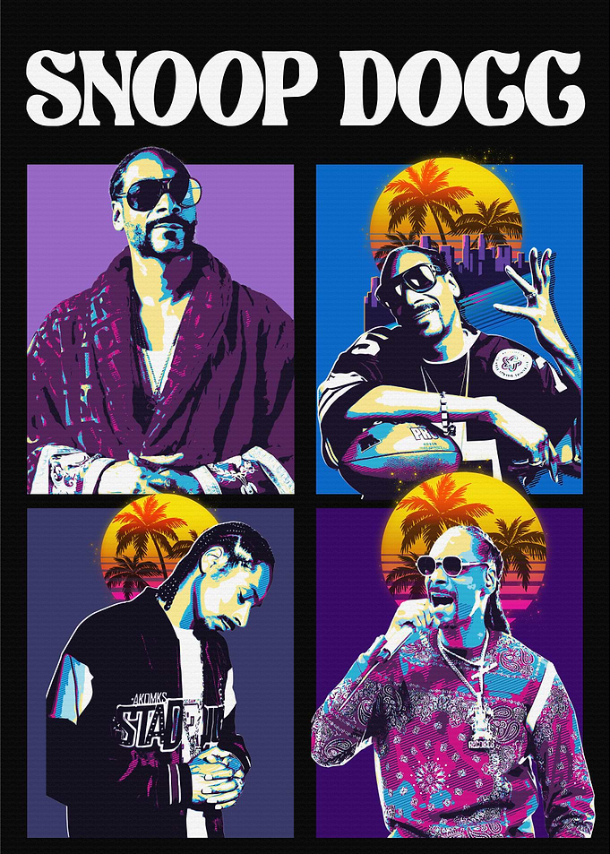 Snoop Dogg Retro Collage