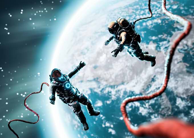 Spacewalk Tethered