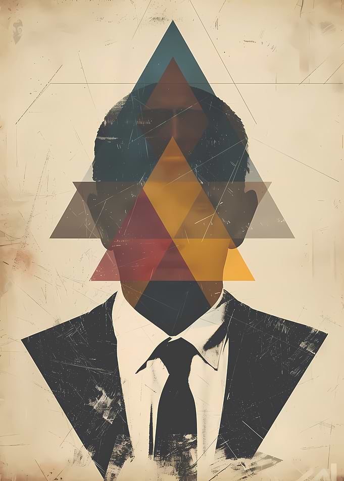 Geometric Man in Suit