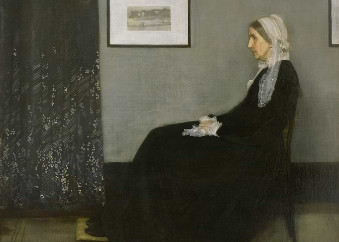 Woman in Black Dress