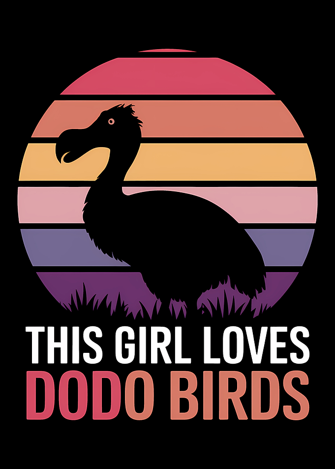 Dodo Bird Sunset Graphic