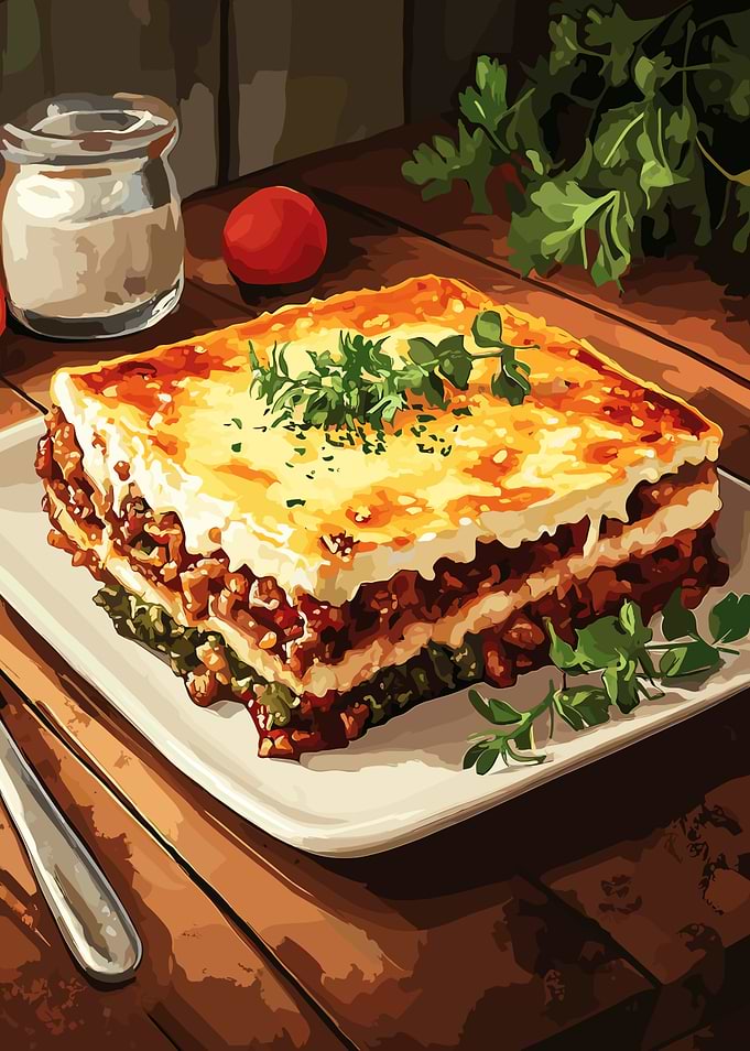 Lasagna with Parsley