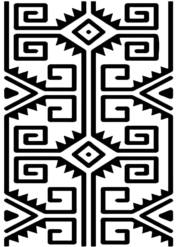 Black and White Geometric Pattern