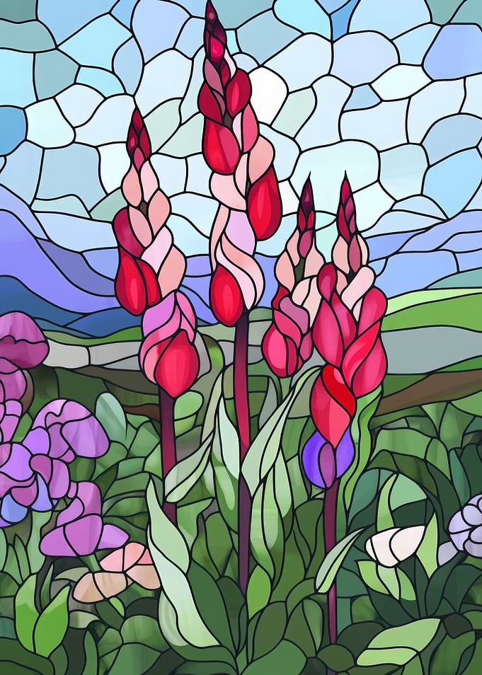 Stained Glass Flowers