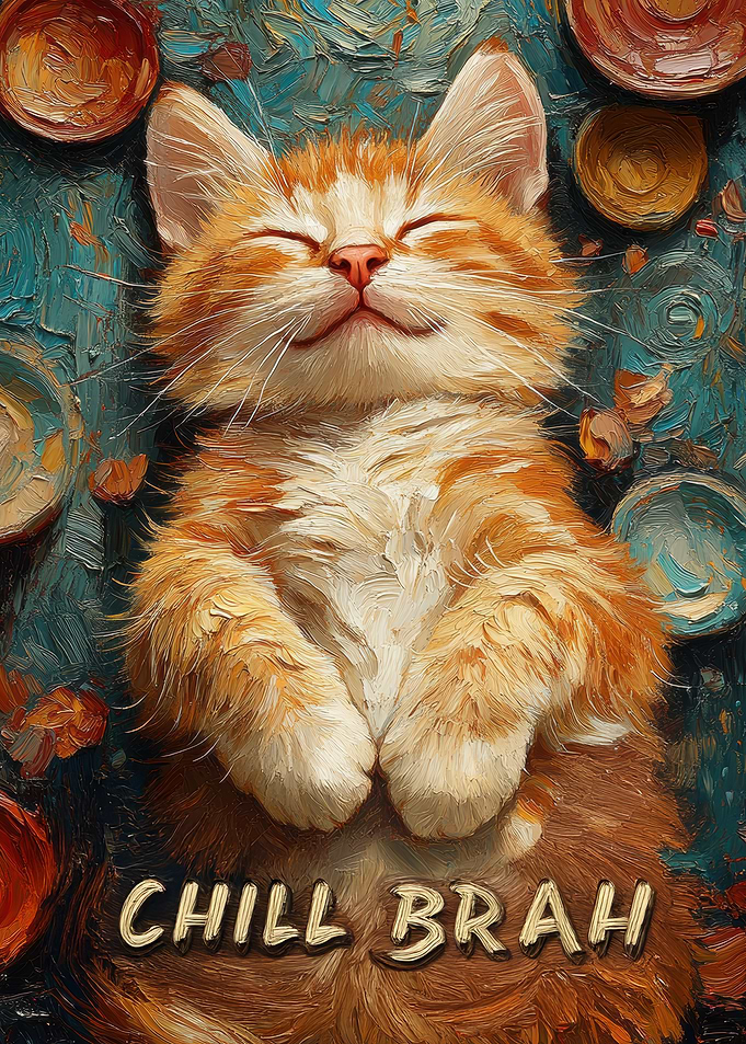 Chill Cat Painting
