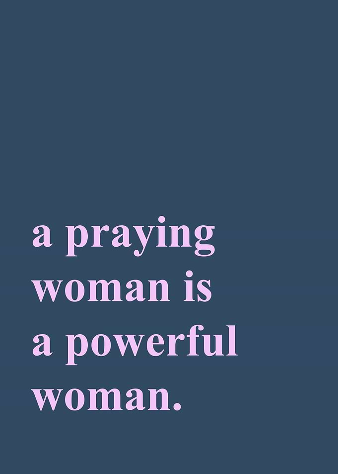 Praying Woman Quote