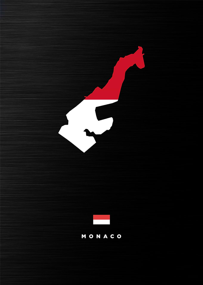 Monaco Map Outline
