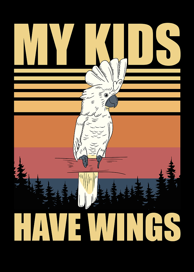My Kids Have Wings Cockatoo