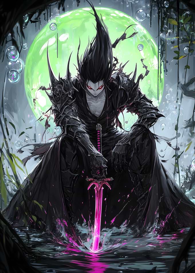 Lord Samurai Green Moonlight