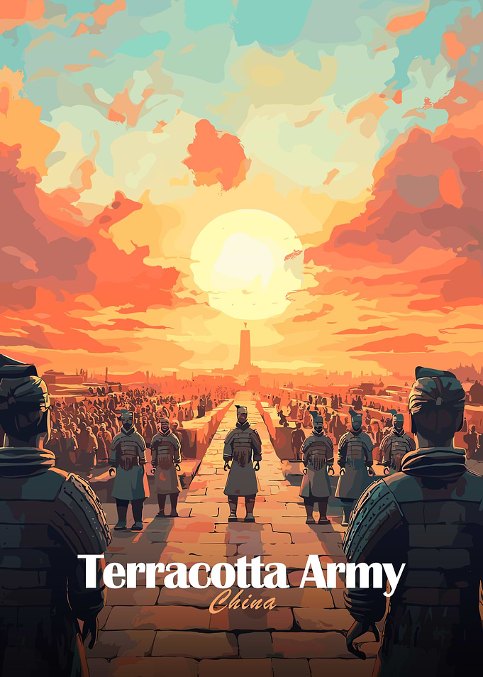 Terracotta Army Sunset