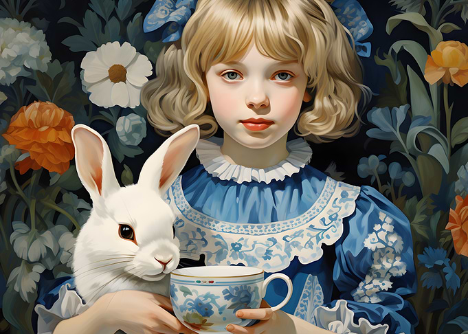 Alice and the White Rabbit