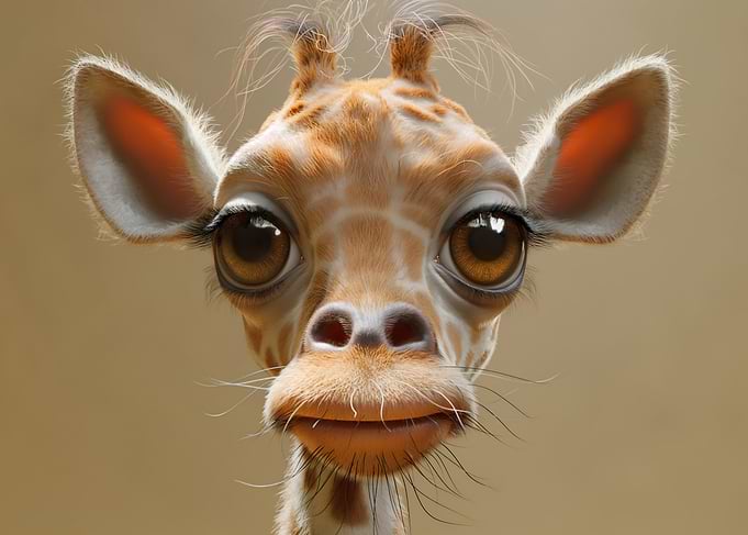 Cute Giraffe Portrait