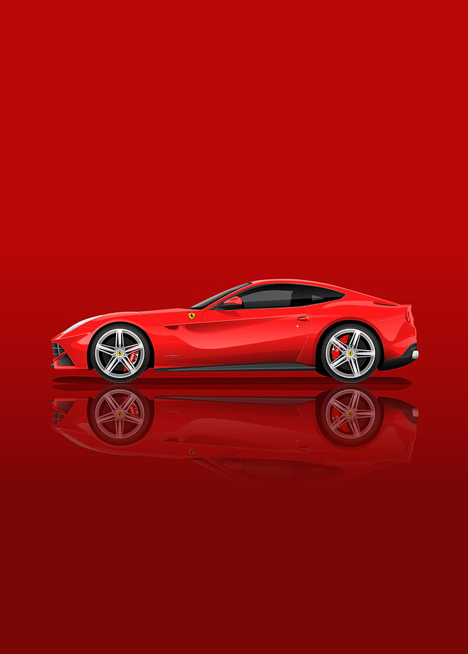 Red Ferrari F12