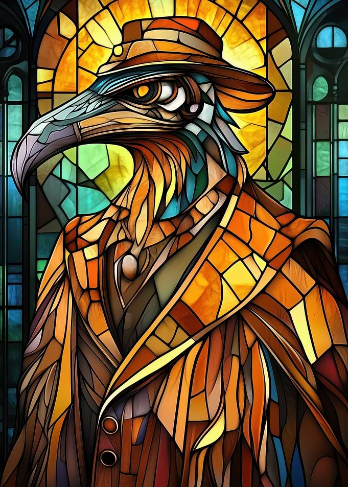 Stained Glass Eagle