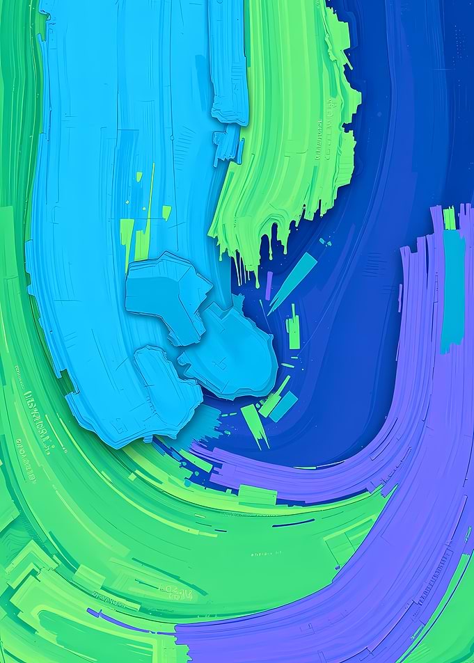 Abstract Swirls Of Color