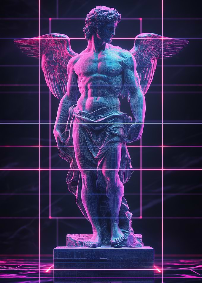 Cyber Angel: Luminescent Wings