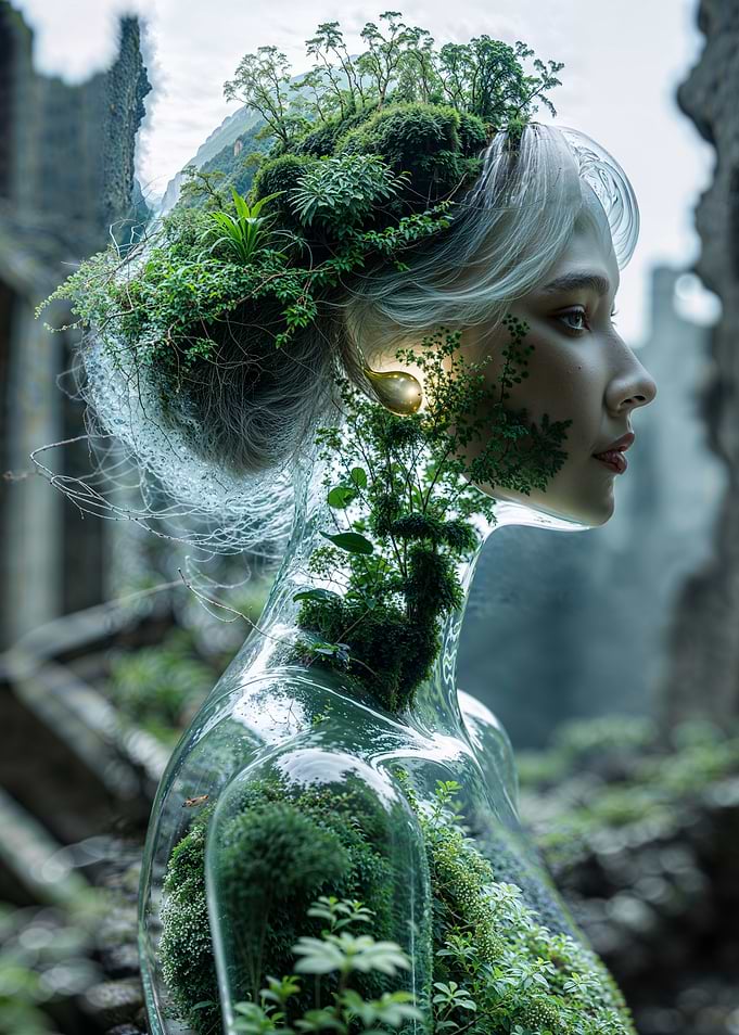 Woman with Nature Inside