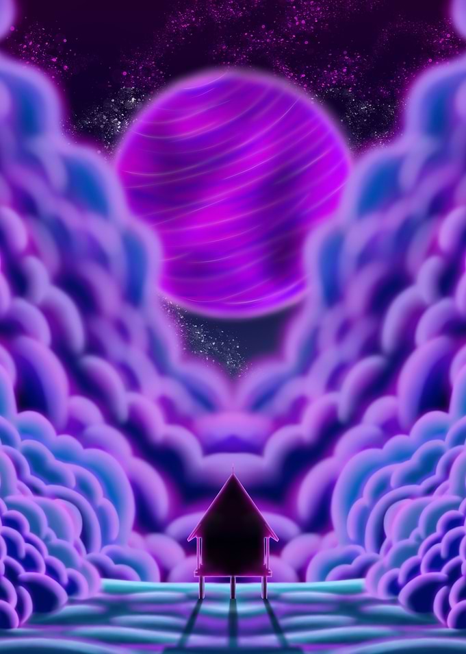 Purple Planet Landscape