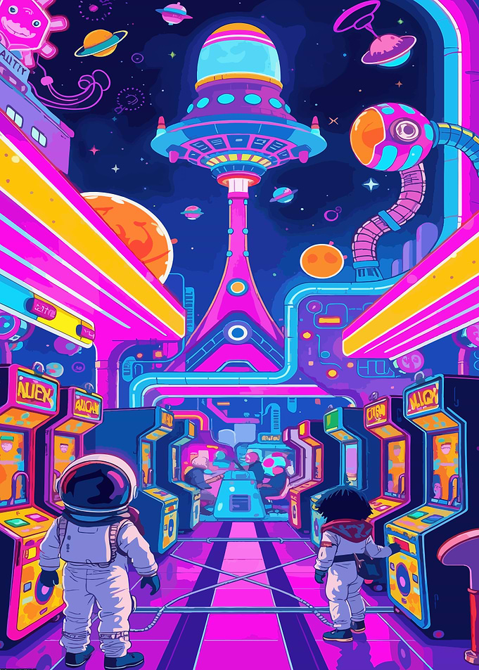 Space Arcade And The Happy Child