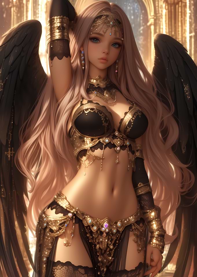 Angel with Black Wings