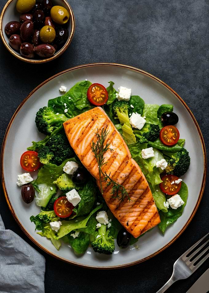 Grilled Salmon Salad