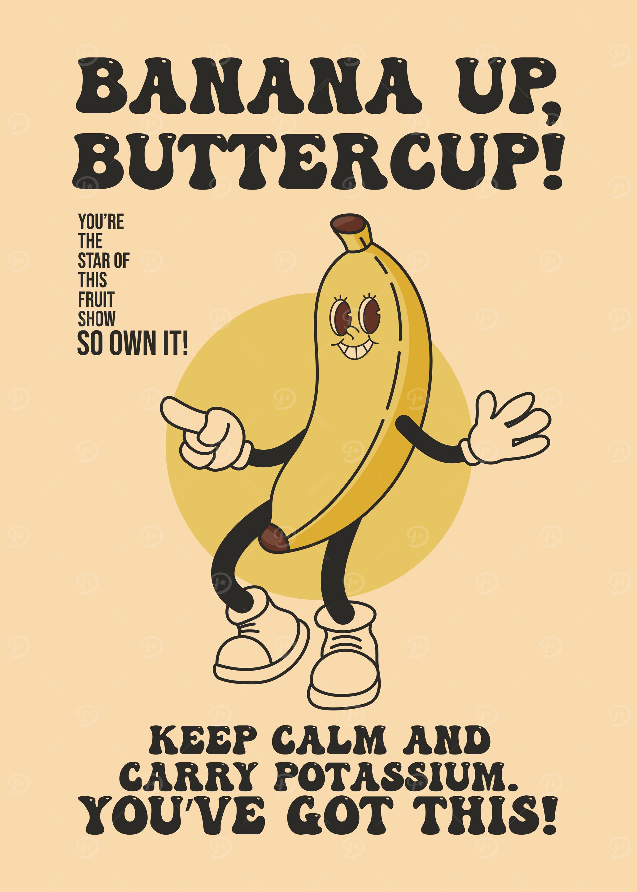 Banana Up Retro Design
